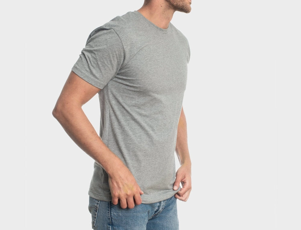 Custom Screen Print Plain Short Sleeve Muscle Fitted Tshirt High Quality 100% Organic Cotton T Shirts for Men